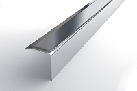 Порог-угол для ступеней из нержавеющей стали с клеевой основой ПУ 25