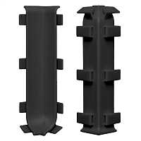 Угол внутренний пвх ал. плинтуса 80мм 