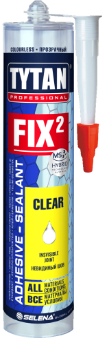 TYTAN Professional Клей-герметик Fix² Clear, 290 мл